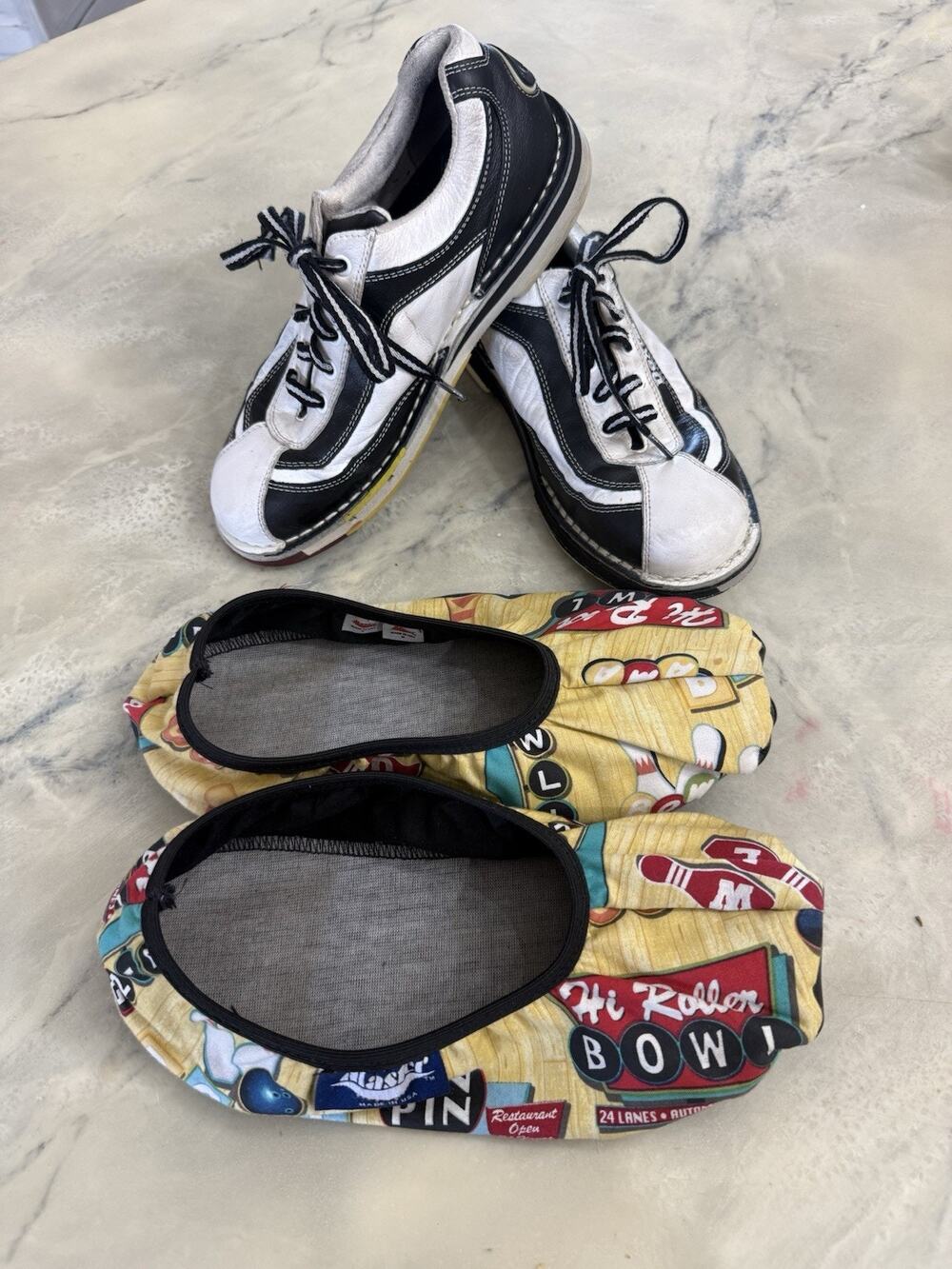 Vintage Dexter SST 6 Leather Bowling Shoes Size 7M Goodyear Retro Master Covers